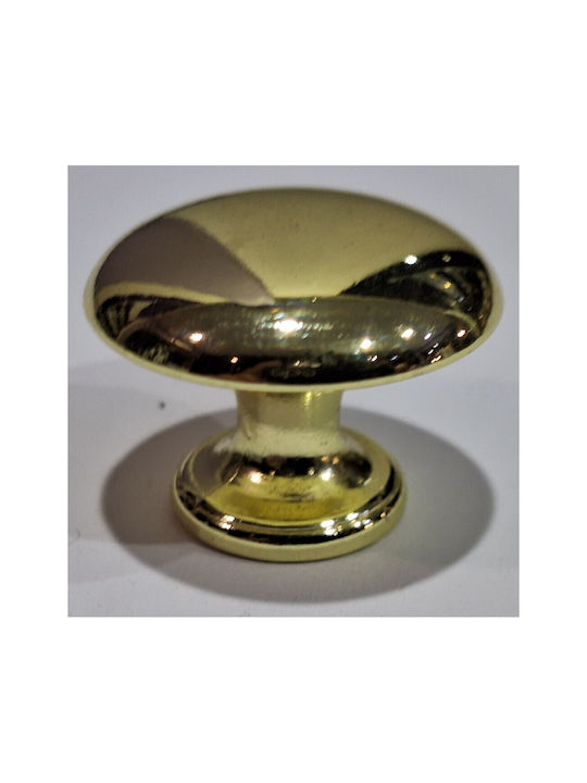 Italienischer Möbelknopf Gem 9024-000-oro1 Durchmesser 30 Gold Glänzend