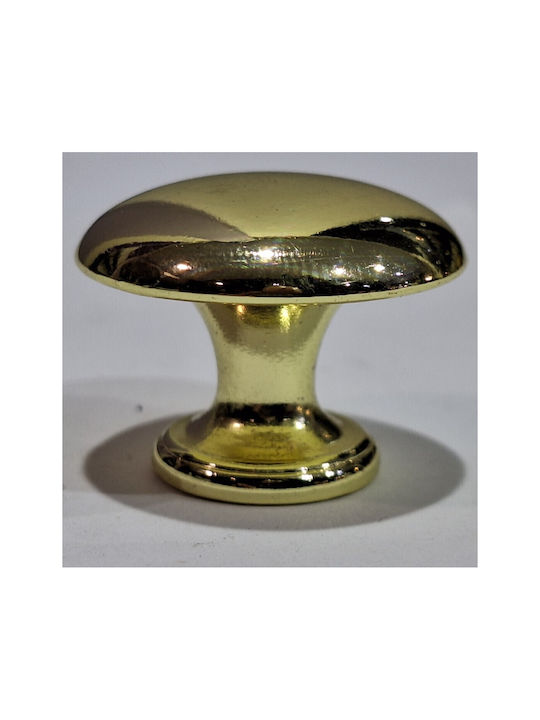 Italienischer Möbelknopf Gem 9024-000-oro1 Durchmesser 30 Gold Glänzend