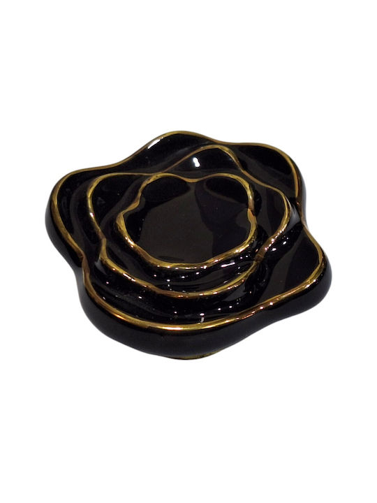 Porcelain Italian Furniture Knob Premiere 1332-oro1 Ø64 Glossy Gold Porcelain