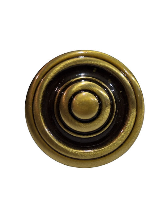 Italienisches Möbelknopf Bronze Gem 9037-000-brz1 Bronze Φ30