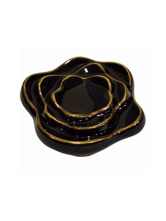 Porcelain Italian Furniture Knob Premiere 1332-oro1 Ø64 Glossy Gold Porcelain