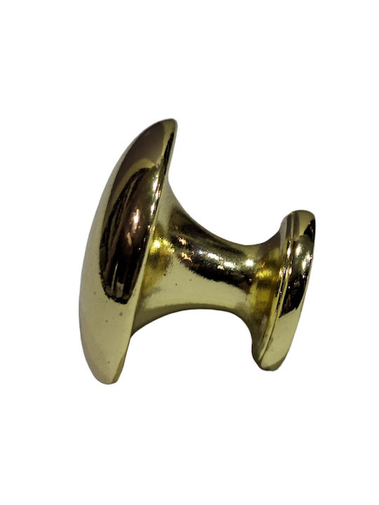 Italienischer Möbelknopf Gem 9024-000-oro1 Durchmesser 30 Gold Glänzend