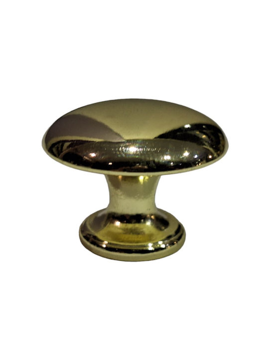 Italienischer Möbelknopf Gem 9024-000-oro1 Durchmesser 30 Gold Glänzend