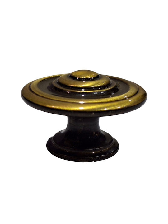 Italienisches Möbelknopf Bronze Gem 9037-000-brz1 Bronze Φ30