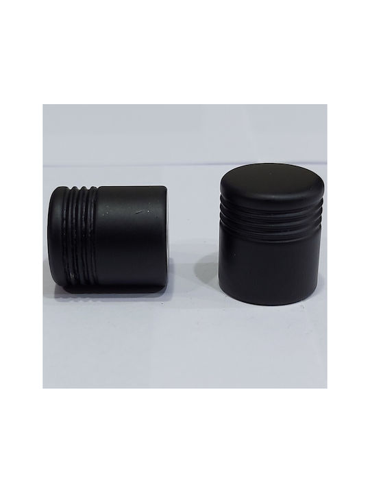 Black Italian Furniture Knob Eureka 11417-000-20a1 Black Matt D.20