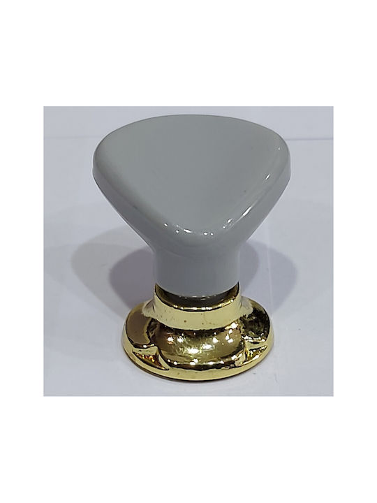 Italienischer Möbelknopf Acm 11424-000-ino1 Gold-Grau Durchmesser 30