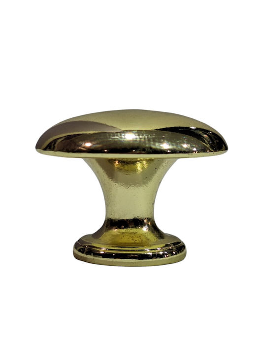 Italienischer Möbelknopf Gem 9024-000-oro1 Durchmesser 30 Gold Glänzend