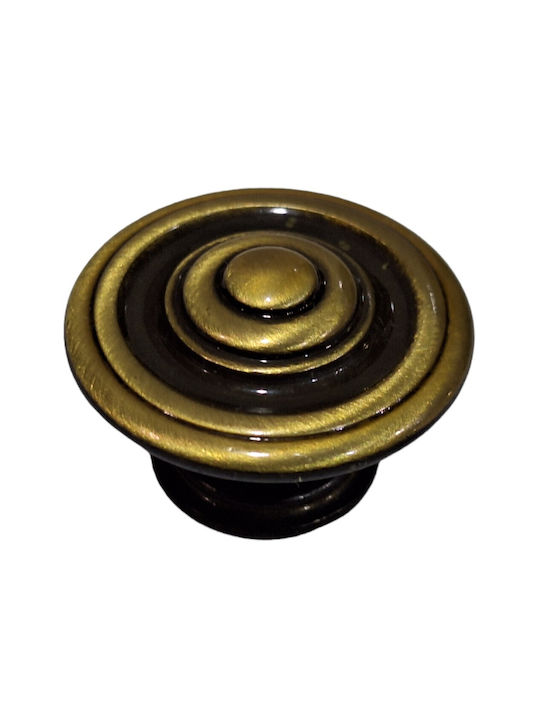 Italienisches Möbelknopf Bronze Gem 9037-000-brz1 Bronze Φ30
