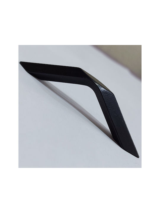 Italian Furniture Handle Eureka 11688-064-roz1 Black Matte Size 6.4cm