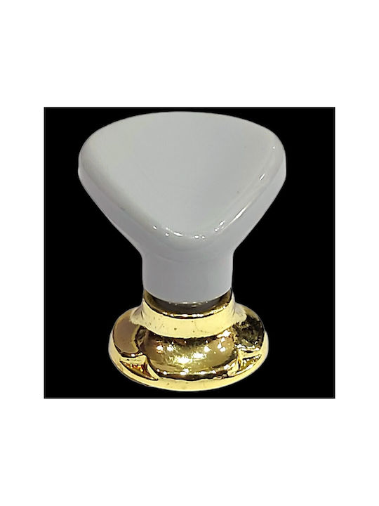 Italienischer Möbelknopf Acm 11424-000-ino1 Gold-Grau Durchmesser 30