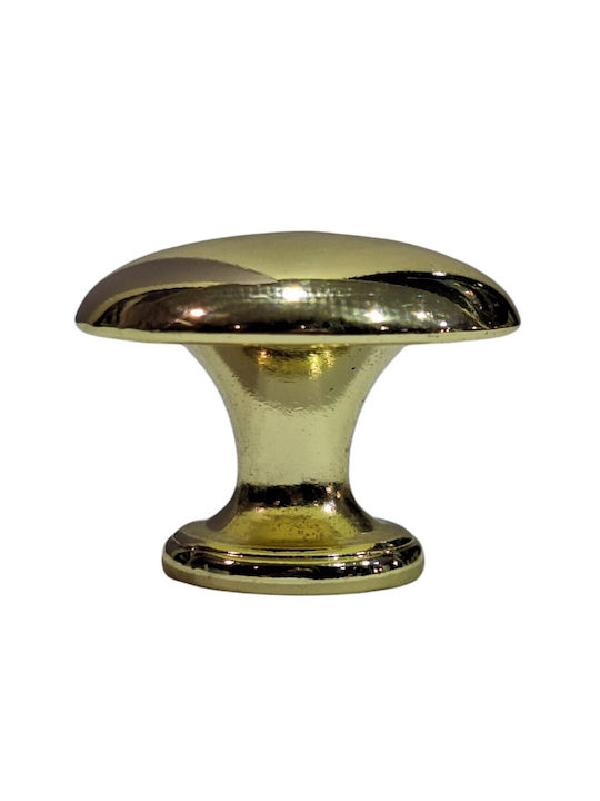 Italienischer Möbelknopf Gem 9024-000-oro1 Durchmesser 30 Gold Glänzend
