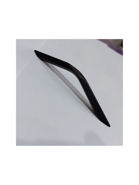 Italian Furniture Handle Eureka 11683-096-roz1 Black Matte Size 9.6cm