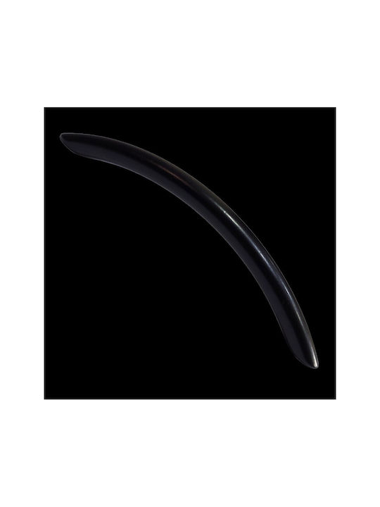 Italian Furniture Handle Eureka 11691-192-ino Black Matte Size 19.2cm