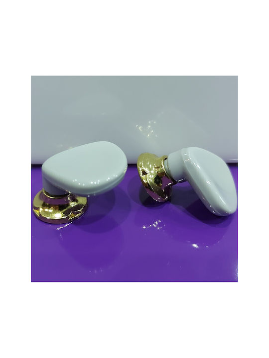Italienischer Möbelknopf Acm 11424-000-ino1 Gold-Grau Durchmesser 30
