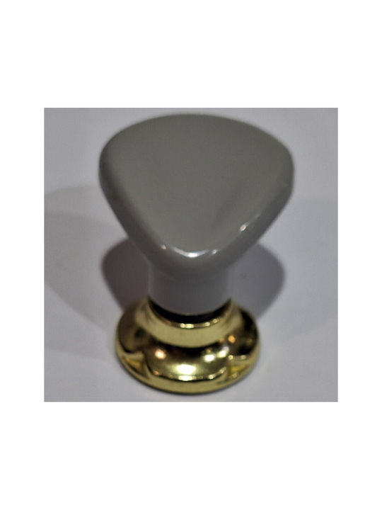 Italienischer Möbelknopf Acm 11424-000-ino1 Gold-Grau Durchmesser 30