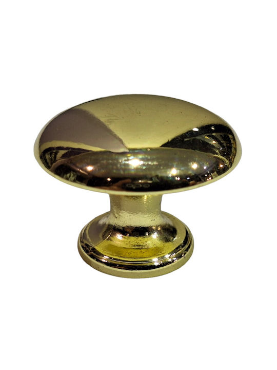 Italienischer Möbelknopf Gem 9024-000-oro1 Durchmesser 30 Gold Glänzend