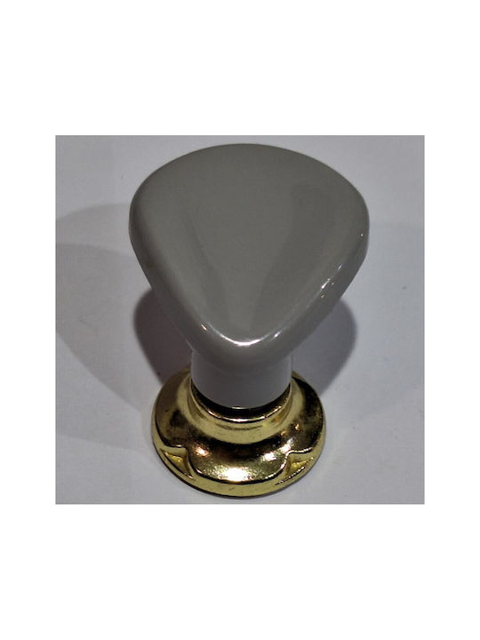 Italienischer Möbelknopf Acm 11424-000-ino1 Gold-Grau Durchmesser 30