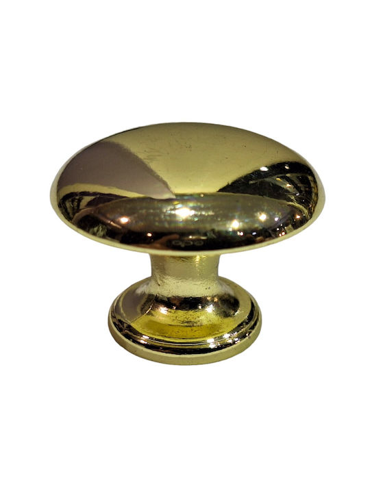 Italienischer Möbelknopf Gem 9024-000-oro1 Durchmesser 30 Gold Glänzend