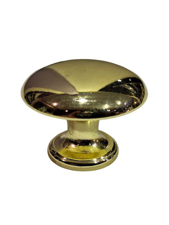 Italienischer Möbelknopf Gem 9024-000-oro1 Durchmesser 30 Gold Glänzend