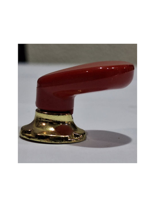 Italian Furniture Knob Acm 11422-000-ino1 Gold-Red Diameter 30