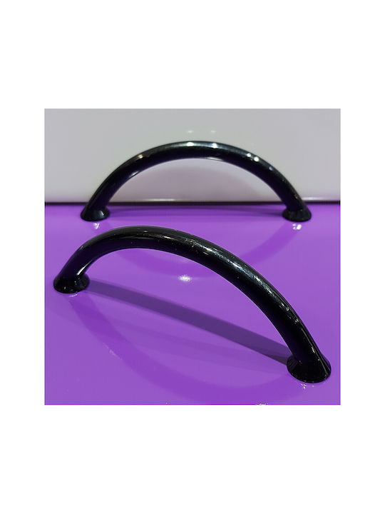 Mâner Italian Pentru Mobilier Eureka 11693-096-ino Negru Lucios Dimensiune 9,6cm Mâner Italian Pentru Mobilier Eureka 11693-096-ino Negru Lucios Dimensiune 9,6cm
