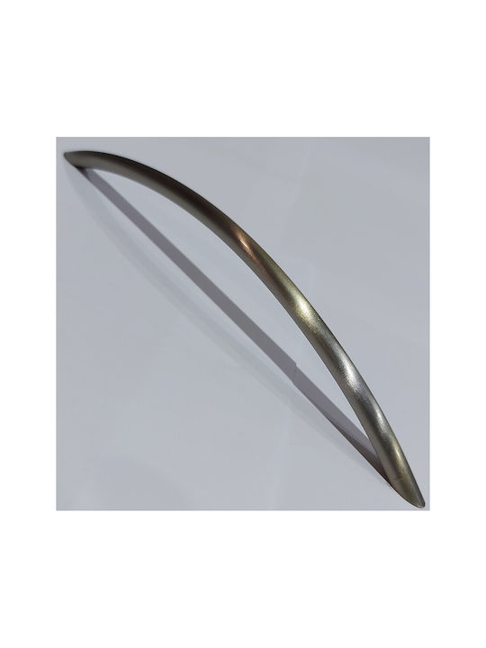 Italian Furniture Handle Eureka 11694-192-ino Nickel Matt Size 19.2cm