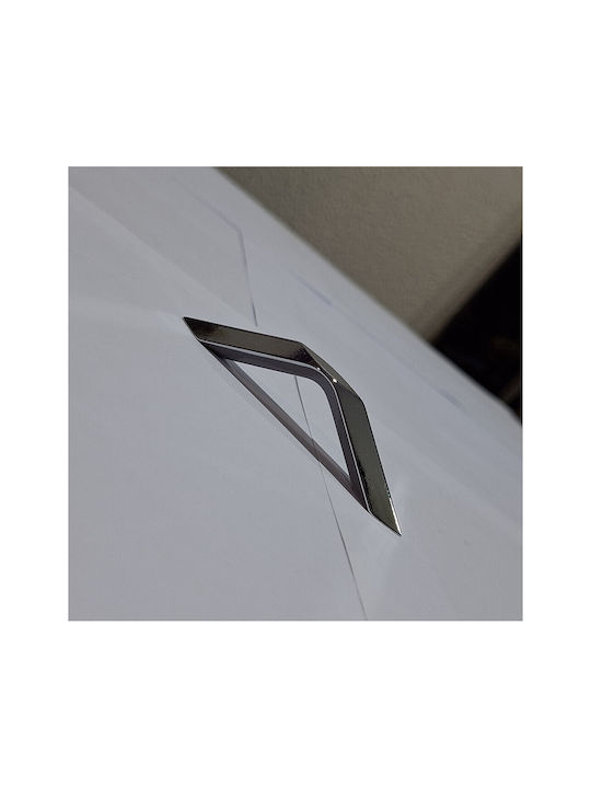 Italian Furniture Handle Eureka 11689-064-roz1 Chrome Glossy Size 6.4cm