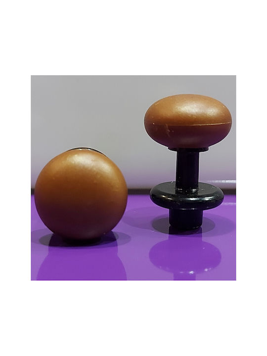 Italian Furniture Knob Eureka 11697-000-acc1 Black Matte Brown D.16