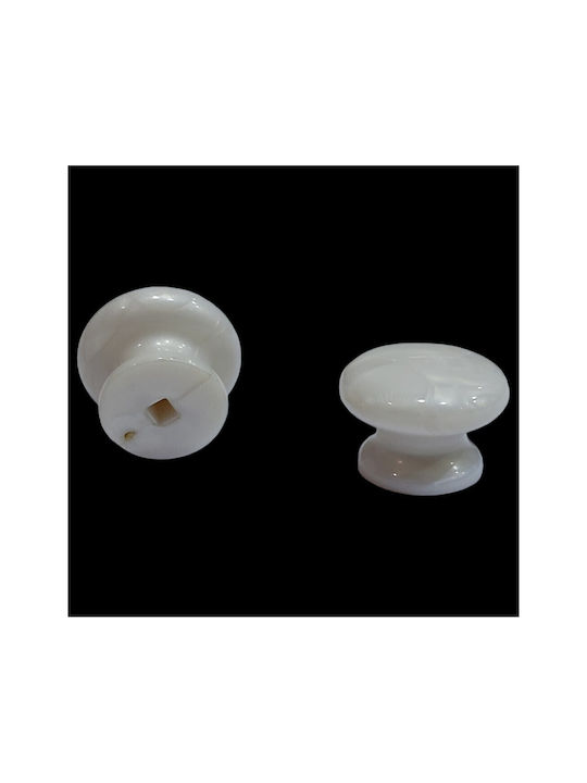 Italian Furniture Knob Eureka 11552-000-mab1 Plastic Dimensions D.29