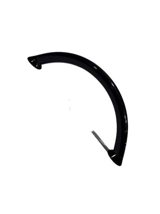 Italian Furniture Handle Eureka 11693-096-ino Black Glossy Size 9.6cm