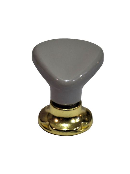 Italienischer Möbelknopf Acm 11424-000-ino1 Gold-Grau Durchmesser 30
