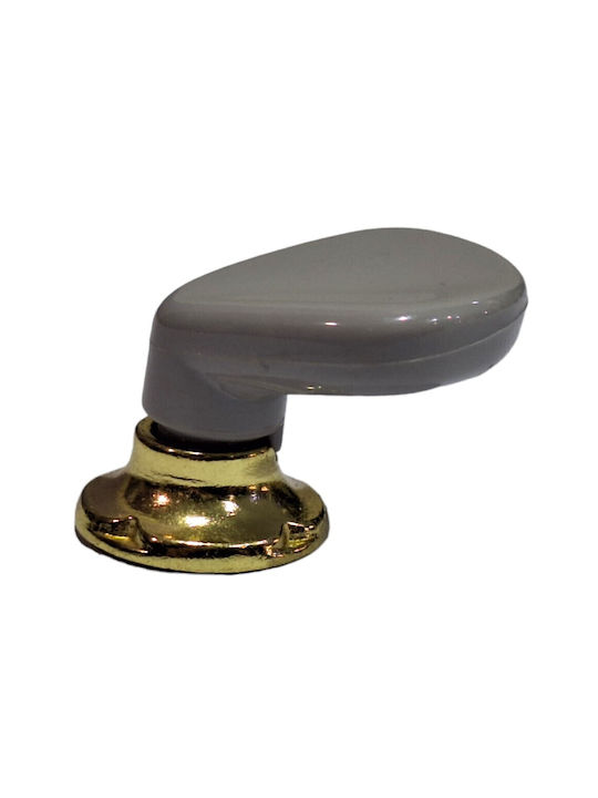 Italienischer Möbelknopf Acm 11424-000-ino1 Gold-Grau Durchmesser 30
