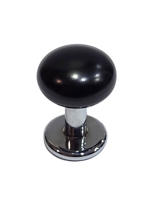 Buton Italian Pentru Mobilier Eureka 11701-000-acc1 Negru Crom Lucios Φ.16 Buton Italian Pentru Mobilier Eureka 11701-000-acc1 Negru Crom Lucios Φ.16