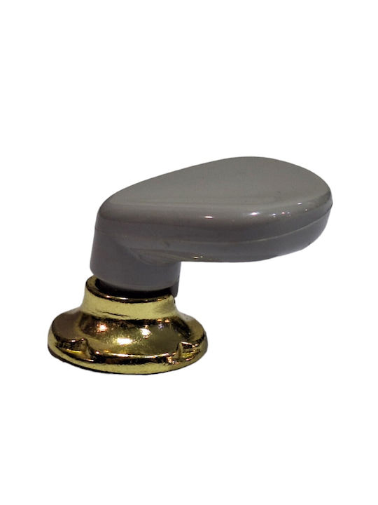 Italienischer Möbelknopf Acm 11424-000-ino1 Gold-Grau Durchmesser 30