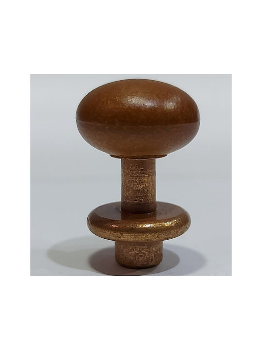 Italian Furniture Knob Eureka 11699-000-acc1 Copper Matte Brown Ø16