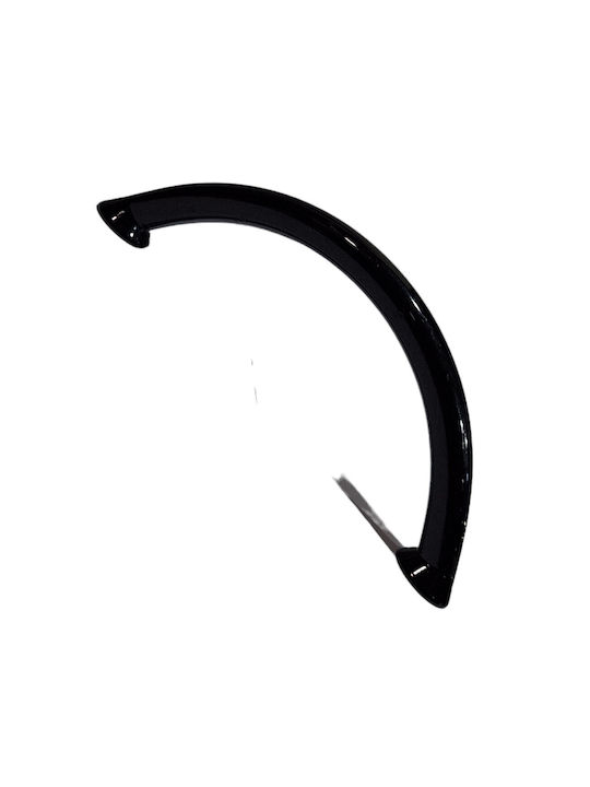 Italian Furniture Handle Eureka 11693-096-ino Black Glossy Size 9.6cm