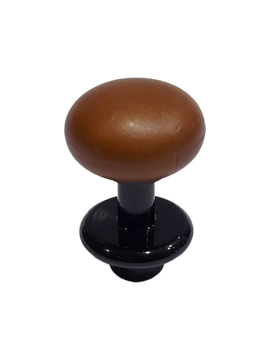 Italian Furniture Knob Eureka 11697-000-acc1 Black Matte Brown D.16