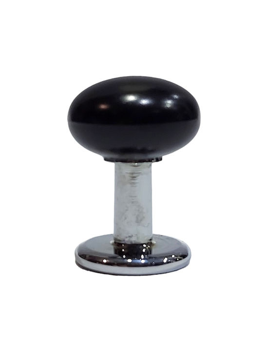 Italian Furniture Knob Eureka 11701-000-acc1 Black Chrome Glossy Ø16