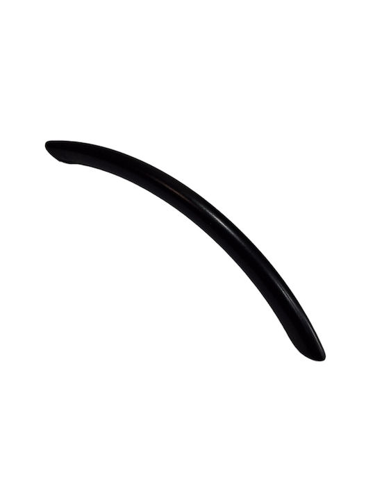 Italian Furniture Handle Eureka 11691-192-ino Black Matte Size 19.2cm