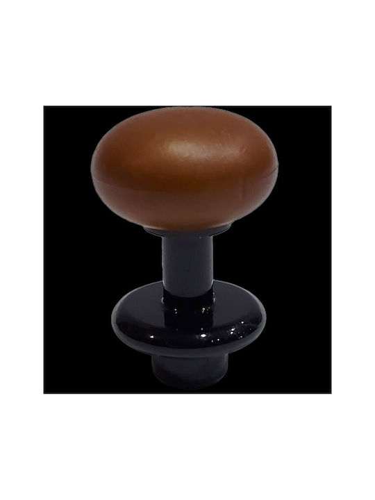 Italian Furniture Knob Eureka 11697-000-acc1 Black Matte Brown D.16