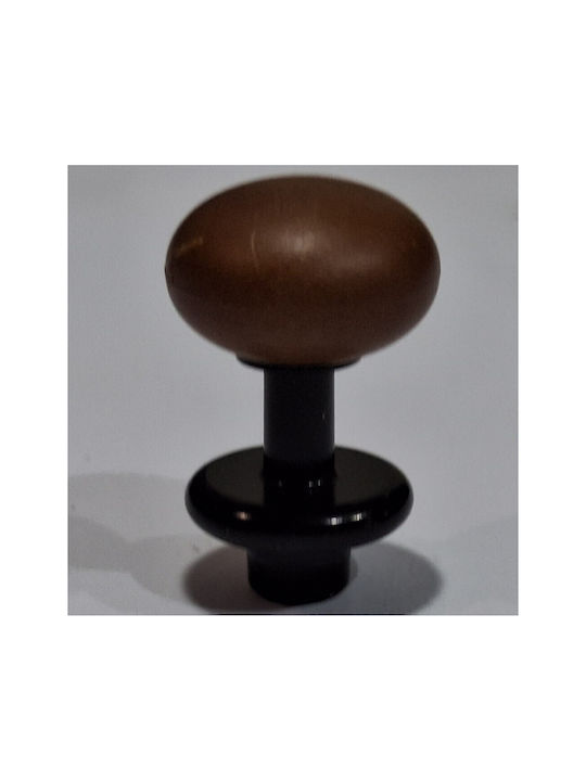 Italian Furniture Knob Eureka 11697-000-acc1 Black Matte Brown D.16