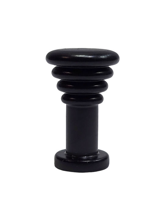 Brass Italian Furniture Knob Eureka 11702-000-14a1 Black Matte D.12