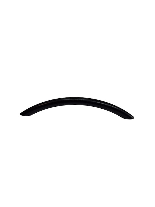 Italian Furniture Handle Eureka 11691-192-ino Black Matte Size 19.2cm