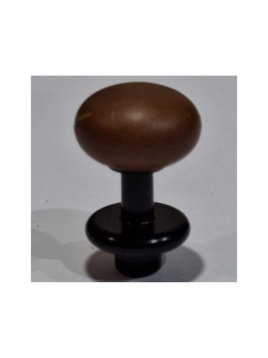 Italian Furniture Knob Eureka 11697-000-acc1 Black Matte Brown D.16