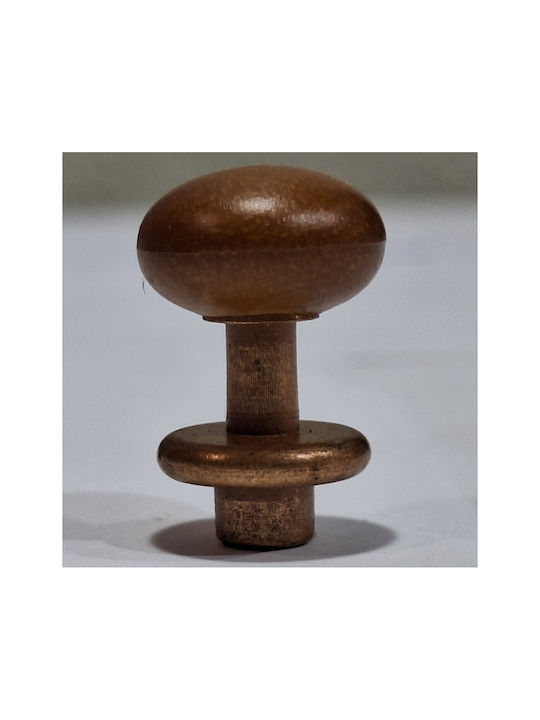 Italian Furniture Knob Eureka 11699-000-acc1 Copper Matte Brown Ø16
