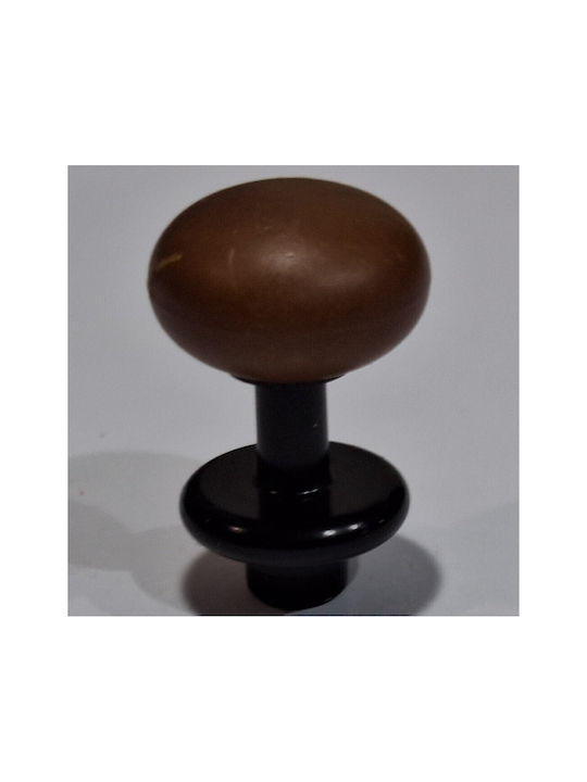 Italian Furniture Knob Eureka 11697-000-acc1 Black Matte Brown D.16
