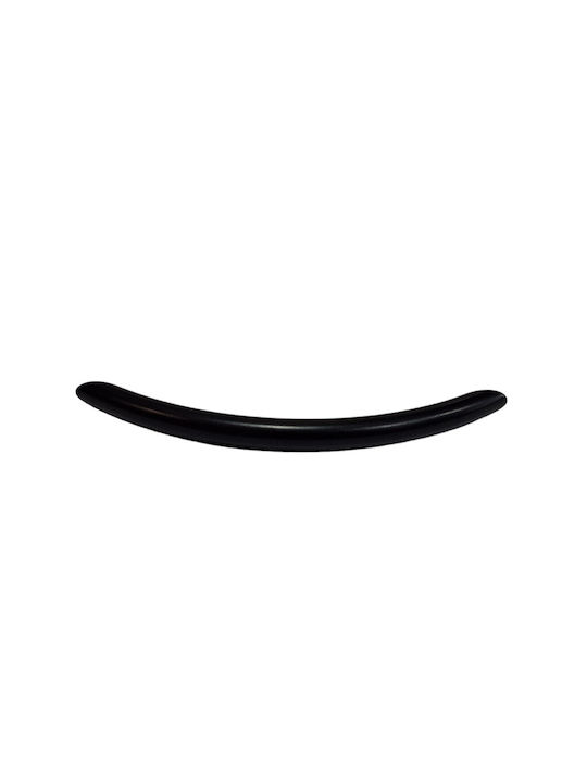 Italian Furniture Handle Eureka 11691-192-ino Black Matte Size 19.2cm
