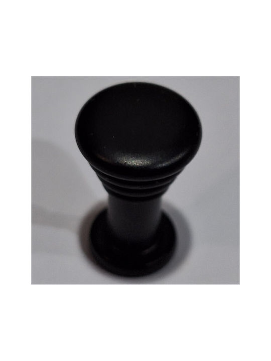 Brass Italian Furniture Knob Eureka 11702-000-14a1 Black Matte D.12