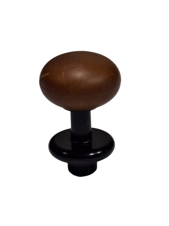 Italian Furniture Knob Eureka 11697-000-acc1 Black Matte Brown D.16