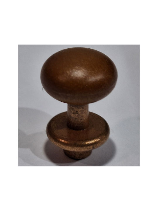 Italian Furniture Knob Eureka 11699-000-acc1 Copper Matte Brown Ø16